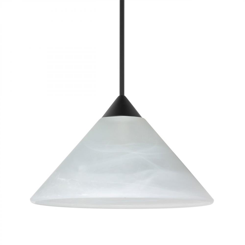 Besa Pendant For Multiport Canopy Kona, Black Finish, Marble 1x5W LED