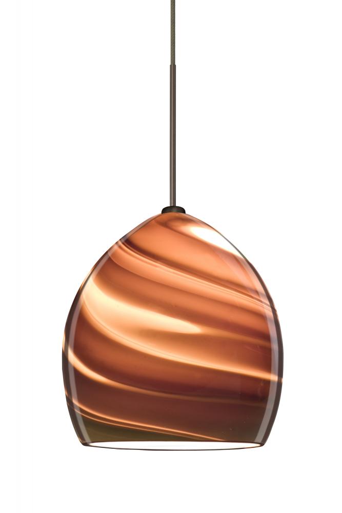 Besa Pendant For Multiport Canopy Sprite Bronze Smoke Twist 1x50W Halogen