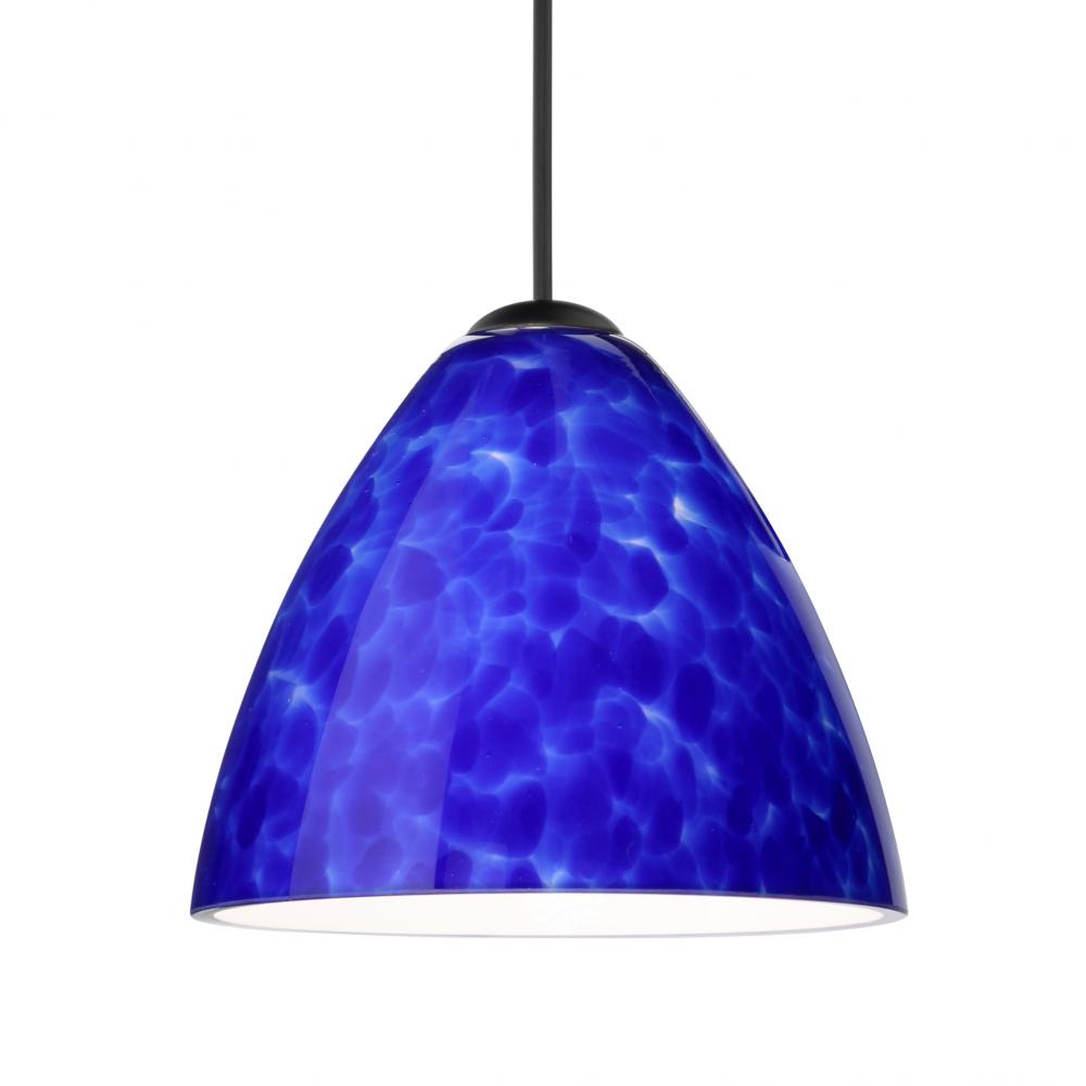 Besa Pendant For Multport Canopy Mia, Black Finish, Blue Cloud 1x5W LED