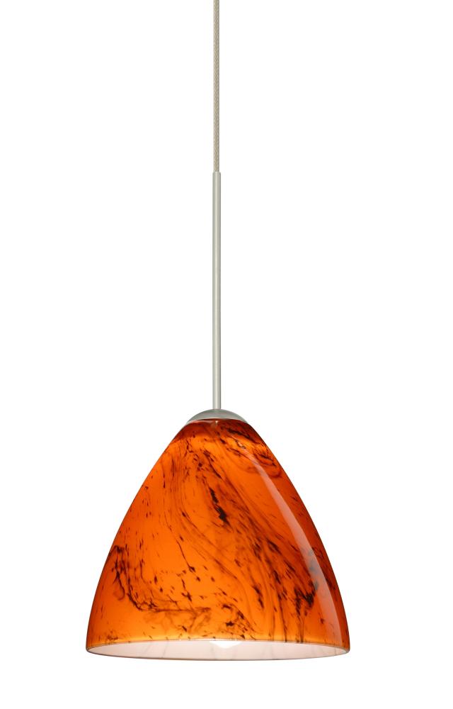 Besa Pendant For Multport Canopy Mia Satin Nickel Habanero 1x50W Halogen