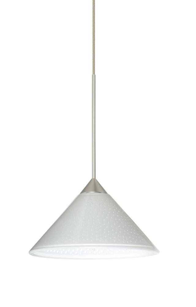 Besa Pendant For Multiport Canopy Kona Satin Nickel White Starpoint 1x50W Halogen