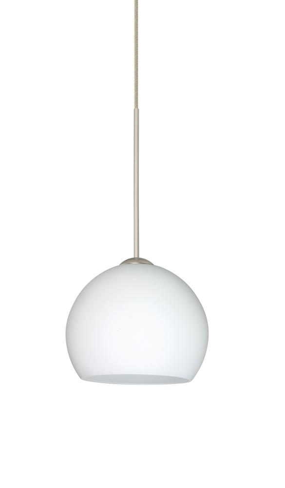 Besa Pendant Palla 5 Satin Nickel Opal Matte 1x50W Halogen