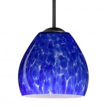 Besa Lighting 1BC-412286-LED-BK - Besa Bolla LED Pendant Blue Cloud Black 1x9W LED