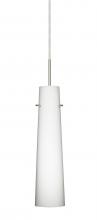 Besa Lighting 1BC-567407-LED-SN-L - Besa Camino Pendant Satin Nickel Opal Matte 1x5W LED, 15Ft. Cord