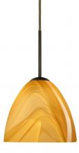 Besa Lighting 1BC-7572HN-LED-BR - Besa Sasha LED Pendant 1Bc Honey Bronze 1x9W LED