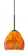 Besa Lighting 1BT-4122HB-LED-BR - Besa Bolla LED Pendant Habanero Bronze 1x9W LED