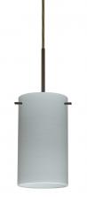 Besa Lighting 1BT-4404KR-LED-BR-L - Besa Stilo 7 LED Pendant Chalk Bronze 1x9W LED, 15Ft. Cord