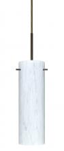 Besa Lighting 1BT-493019-LED-BR-L - Besa Copa LED Pendant Carrera Bronze 1x9W LED, 15Ft. Cord