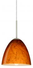 Besa Lighting 1JC-4470HB-SN-L - Besa Vila Pendant Satin Nickel Habanero 1x60W Medium Base, 15Ft. Cord