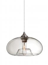 Besa Lighting 1JC-BANACL-SN - Besa Pendant Bana Satin Nickel Clear 1x60W Medium Base