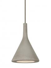 Besa Lighting 1JC-GALATN-LED-BR - Besa Gala Pendant, Tan, Bronze Finish, 1x9W LED