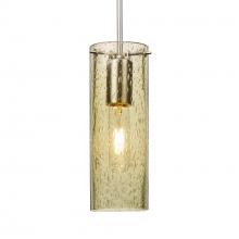 Besa Lighting 1JC-JUNI10GD-SN-L - Besa, Juni 10 Cord Pendant, Gold Bubble, Satin Nickel, 1x60W Medium Base, 15Ft. Cord