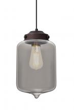 Besa Lighting 1JC-OLINSM-EDIL-BR - Besa Olin Pendant Bronze Smoke 1x4W LED Filament