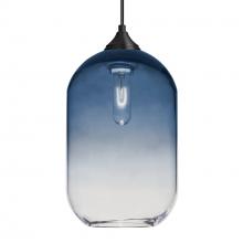 Besa Lighting 1JC-OMEGA12ST-BK - Besa, Omega 12 Cord Pendant,Steel/Clear, Black Finish, 1x60W MAX E26 Base