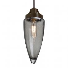 Besa Lighting 1JC-SULUSM-BR-L - Besa, Sulu Cord Pendant, Smoke Bubble, Bronze Finish, 1x60W Medium Base, 15Ft. Cord