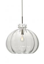 Besa Lighting 1JT-464588-BR - Besa Pendant Pinta 12 Clear Bronze 1x100W Medium Base