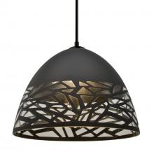 Besa Lighting 1JT-KIEVBK-BK - Besa Kiev Pendant, Black, Black Finish, 1x60W MAX E26 Base