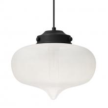 Besa Lighting 1JT-MIRAFR-BK - Besa Mira Pendant Black Frost 1x60W T10