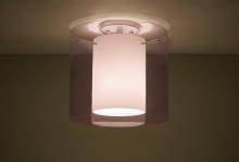 Besa Lighting 1KM-A18407-SN - Besa Ceiling Pahu 12 Satin Nickel Transparent Amethyst/Opal 1x100W Medium Base