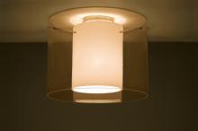 Besa Lighting 1KM-G00707-SN - Besa Ceiling Pahu 16 Satin Nickel Transparent Armagnac/Opal 1x150W Medium Base A21