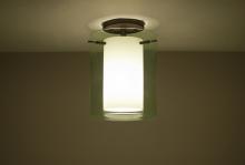 Besa Lighting 1KM-L00607-LED-BR - Besa Ceiling Pahu 8 Bronze Transparent Olive/Opal 1x11W LED