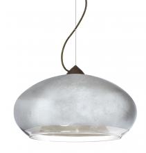 Besa Lighting 1KX-4345SF-LED-BR - Besa Brio 14 Cable Pendant Bronze Silver Foil 1x9W LED