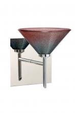 Besa Lighting 1SW-117691-LED-CR-SQ - Besa Wall With SQ Canopy Kona Chrome Bi-Color 1x5W LED