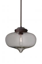 Besa Lighting 1TT-MIRASM-BR - Besa Mira Stem Pendant Bronze Smoke 1x60W T10