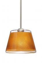 Besa Lighting 1TT-PIC9GD-LED-SN - Besa Pendant Pica 9 Satin Nickel Gold Sand 1x9W LED