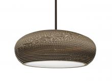 Besa Lighting 1TT-VENUS-LED-BR - Besa, Venus Stem Pendant, Bronze Finish, 1x9W LED