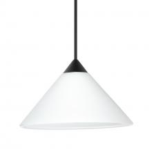 Besa Lighting 1XC-117607-BK - Besa Pendant Kona, Black Finish, White 1x50W MAX GY6.35 Base