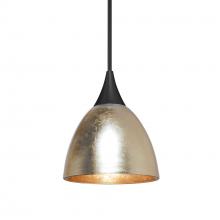 Besa Lighting 1XC-1758GF-BK - Besa Divi Pendant, Gold Foil, Black Finish, 1x50W MAX GY6.35 Base