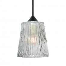 Besa Lighting 1XC-512500-BK - Besa Pendant Nico 4, Black Finish, Clear Stone 1x35W MAX GY6.35 Base