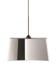 Besa Lighting 1XC-6773MR-BR - Besa Groove Pendant Mirror-Frost Bronze 1x50W Halogen