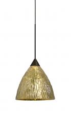 Besa Lighting 1XC-EVEGS-BR - Besa, Eve Cord Pendant, Stone Gold Foil, Bronze Finish, 1x50W Halogen