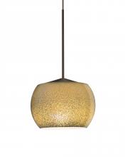 Besa Lighting 1XC-KENOGD-LED-BR - Besa, Keno Cord Pendant, Gold Sand, Bronze Finish, 1x3W LED