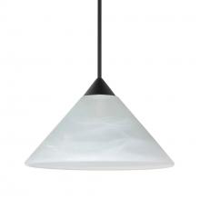 Besa Lighting 1XT-117652-BK - Besa Pendant Kona, Black Finish, Marble 1x50W MAX GY6.35 Base