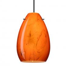 Besa Lighting 1XT-1713HB-BK - Besa Pendant Pera 6, Black Finish, Habanero 1x50W MAX GY6.35 Base