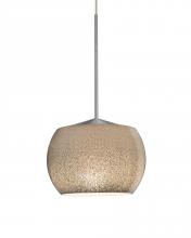 Besa Lighting 1XT-KENOSM-LED-SN - Besa, Keno Cord Pendant, Smoke Sand, Satin Nickel Finish, 1x3W LED