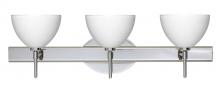 Besa Lighting 3SW-467907-LED-CR - Besa Wall Brella Chrome White 3x5W LED