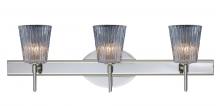 Besa Lighting 3SW-512500-CR - Besa Wall Nico 4 Chrome Clear Stone 3x40W G9