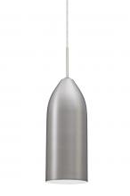 Besa Lighting J-LINDWH-SN-L - Besa, Lindy Pendant For Multiport Canopy, White, Bronze Finish, 1x60W Medium Base, 15