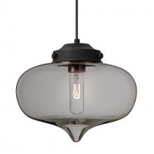 Besa Lighting J-MIRASM-BK - Besa Mira Pendant For Multiport Canopy Black Smoke 1x60W T10