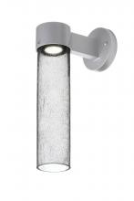 Besa Lighting JUNI16CL-WALL-LED-SL - Besa, Juni 16 Outdoor Sconce, Clear Bubble, Silver Finish, 1x4W LED