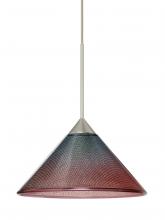 Besa Lighting RXP-117691-LED-SN-L - Besa Pendant Kona Satin Nickel Bi-Color 1x5W LED, 15Ft. Cord