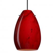 Besa Lighting RXP-1713MA-LED-BK - Besa Pendant Pera 6, Black Finish, Magma 1x5W LED