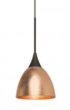 Besa Lighting RXP-1758CF-LED-BR - Besa Divi Pendant, Copper Foil, Bronze, 1x9W LED