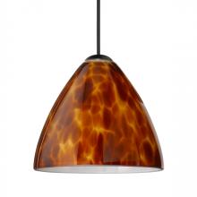 Besa Lighting RXP-177918-LED-BK - Besa Pendant Mia, Black Finish, Amber Cloud 1x5W LED