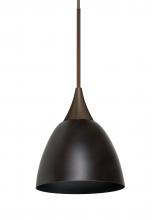 Besa Lighting RXP-1858MB-LED-BR-L - Besa Divi Pendant, Metal Bronze, Bronze, 1x9W LED, 15Ft. Cord