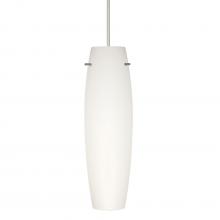 Besa Lighting RXP-412107-SN-277 - Besa Tu Tu Pendant, Opal Matte, Satin Nickel, 1x50W Halogen, 277V